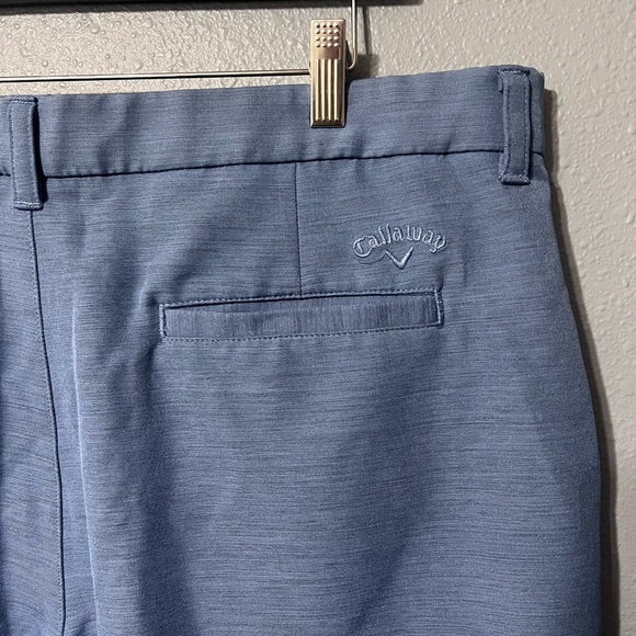 CALLAWAY Golf Shorts Mens Sz 38 Blue Optimum Performance 9” Inseam Sports EUC. - Picture 3 of 5
